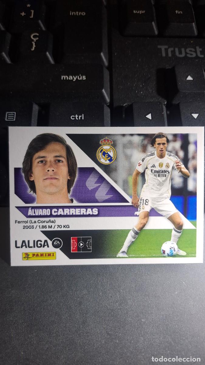 Coleccionismo cromos antiguos: CROMO CARRERAS 10A 10 A REAL MADRID LIGA 2026 2027 26 27 ESTE PANINI NUNCA PEGADO