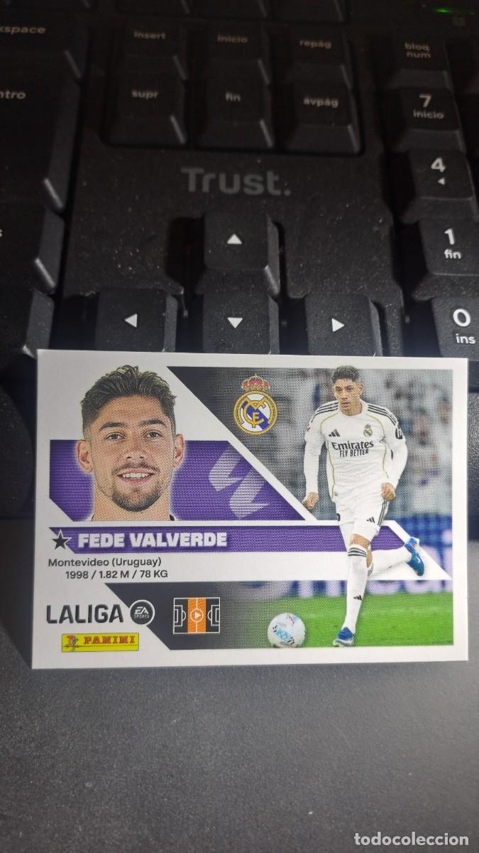 Coleccionismo cromos antiguos: CROMO FEDE VALVERDE 12 REAL MADRID LIGA 2026 2027 26 27 ESTE PANINI NUNCA PEGADO