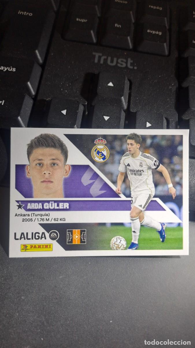 Coleccionismo cromos antiguos: CROMO GULER 15A 15 A REAL MADRID LIGA 2026 2027 26 27 ESTE PANINI NUNCA PEGADO