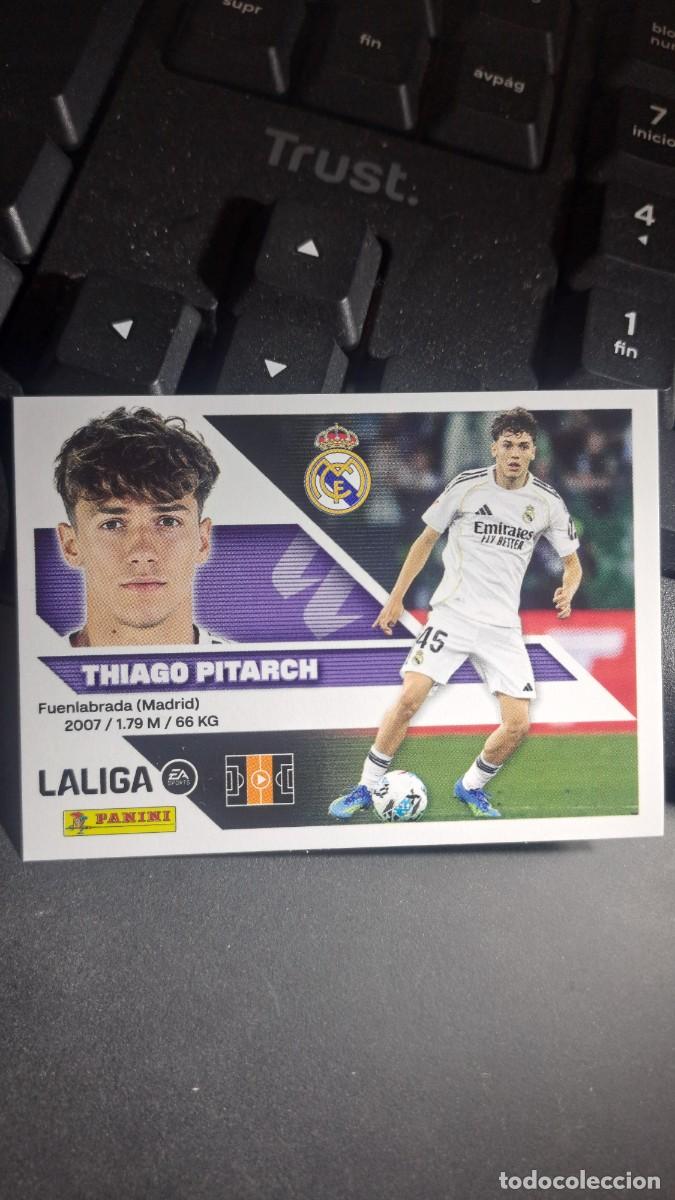 Coleccionismo cromos antiguos: CROMO THIAGO PITARCH 15B 15 B REAL MADRID LIGA 2026 2027 26 27 ESTE PANINI NUNCA PEGADO