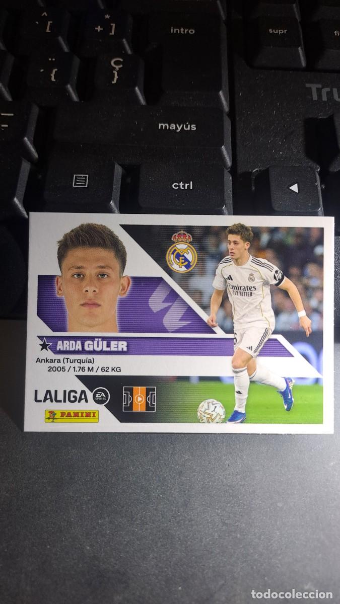 Coleccionismo cromos antiguos: CROMO GULER 15A 15 A REAL MADRID LIGA 2026 2027 26 27 ESTE PANINI NUNCA PEGADO