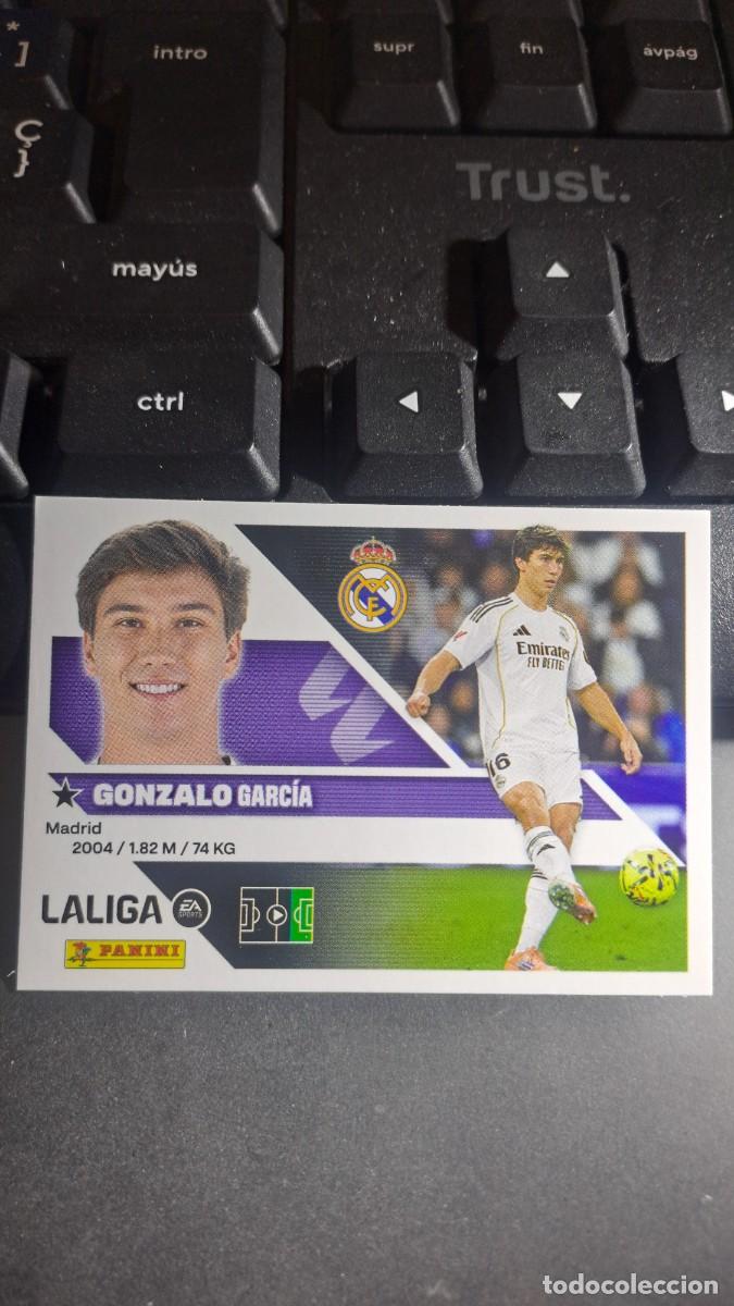 Coleccionismo cromos antiguos: CROMO GONZALO 17 REAL MADRID LIGA 2026 2027 26 27 ESTE PANINI NUNCA PEGADO
