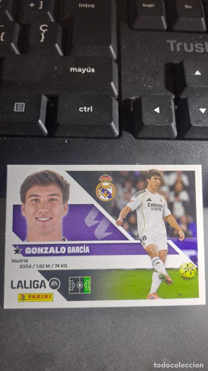 Coleccionismo cromos antiguos: CROMO GONZALO 17 REAL MADRID LIGA 2026 2027 26 27 ESTE PANINI NUNCA PEGADO