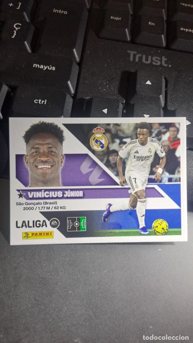 Coleccionismo cromos antiguos: CROMO VINICIUS 19 REAL MADRID LIGA 2026 2027 26 27 ESTE PANINI NUNCA PEGADO