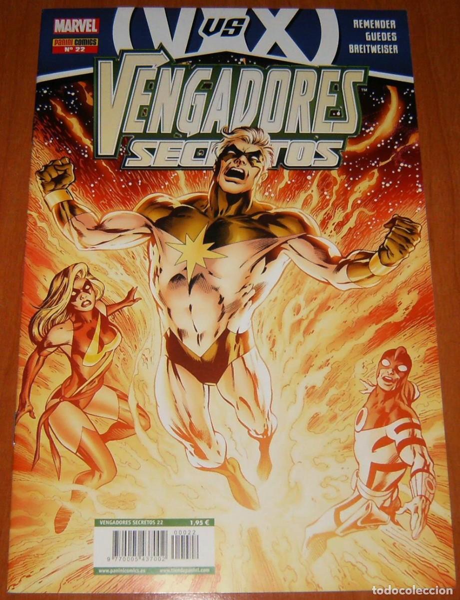 Coleccionismo cromos antiguos: VENGADORES SECRETOS . 22 . PANINI . CRUCE con V Vs X