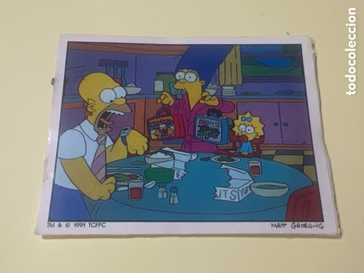 Coleccionismo cromos antiguos: C3817. THE SIMPSONS PANINI - NUMERO 6