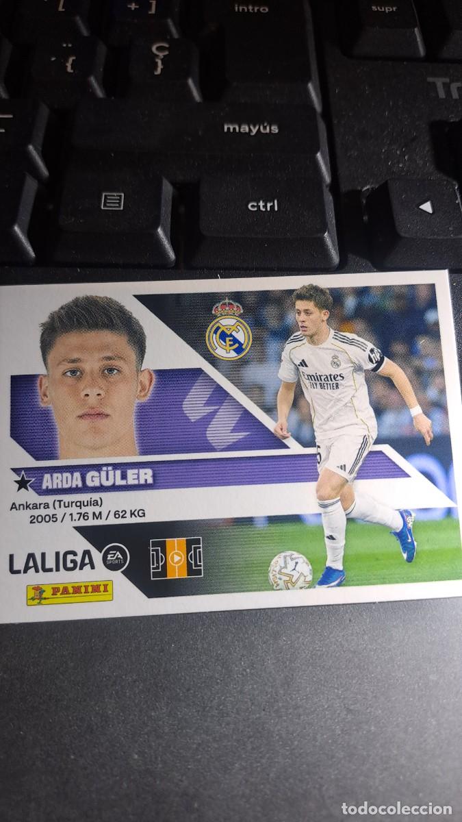 Coleccionismo cromos antiguos: CROMO GULER 15A 15 A REAL MADRID LIGA 2026 2027 26 27 ESTE PANINI NUNCA PEGADO