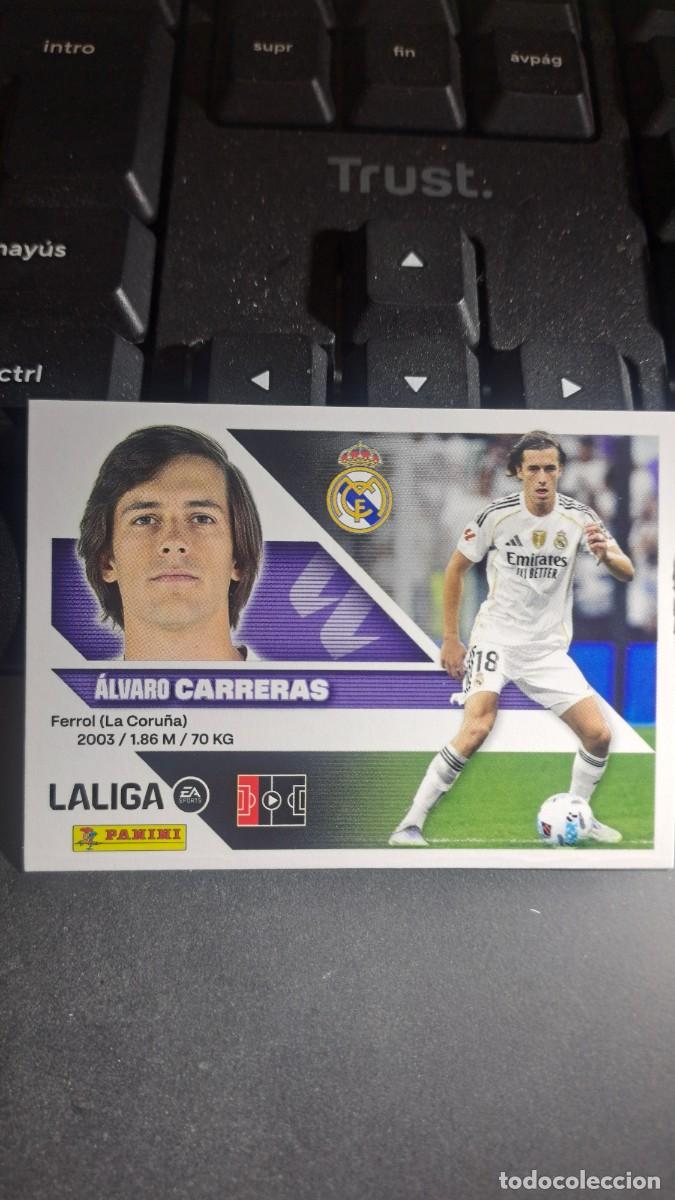 Coleccionismo cromos antiguos: CROMO CARRERAS 10A 10 A REAL MADRID LIGA 2026 2027 26 27 ESTE PANINI NUNCA PEGADO