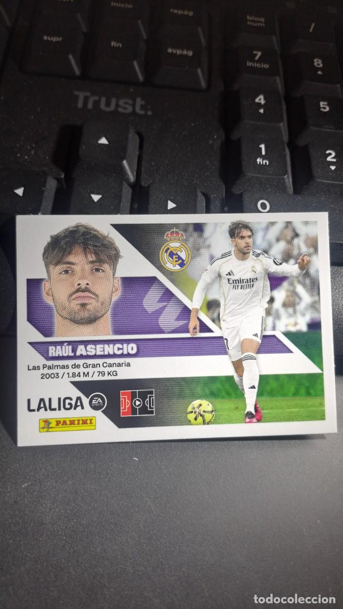 Coleccionismo cromos antiguos: CROMO ASENCIO 7 REAL MADRID LIGA 2026 2027 26 27 ESTE PANINI NUNCA PEGADO