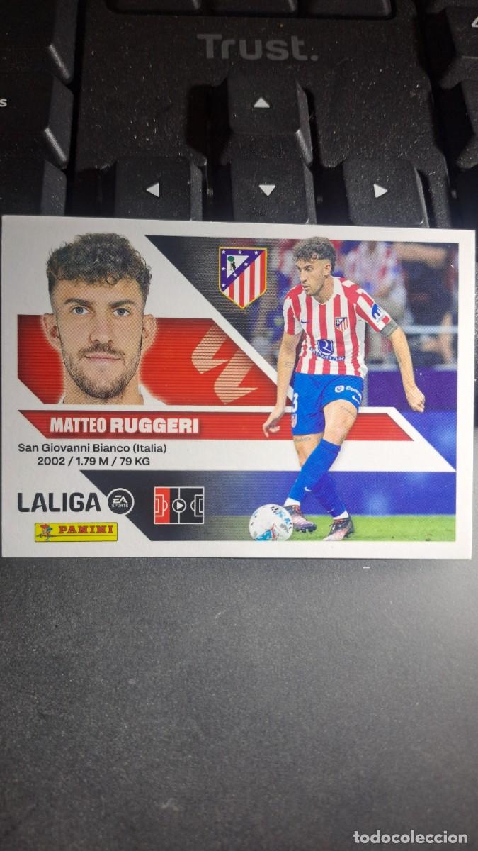 Coleccionismo cromos antiguos: CROMO RUGGERI 10 ATLETICO DE MADRID LIGA 2026 2027 26 27 ESTE PANINI NUNCA PEGADO