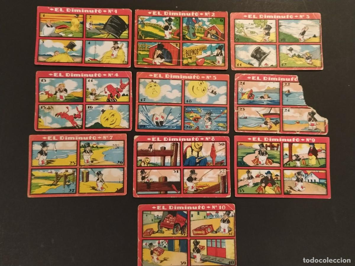 Coleccionismo cromos antiguos: EL DIMINUTO - COLECCION COMPLETA 20 CROMOS ANTIGUOS -VER FOTOS