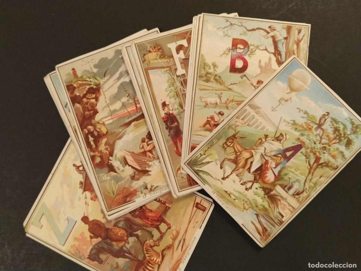 Coleccionismo cromos antiguos: ALFABETO - ABECEDARIO - COLECCION COMPLETA 25 CROMOS ANTIGUOS - VER FOTOS