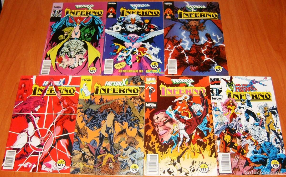 Coleccionismo cromos antiguos: INFERNO . N&uacute;meros 7 15 16 17 18 19 20 . forum . LOTE 7 NUMEROS . PATRULLA-X FACTOR-X NUEVOS MUTANTES