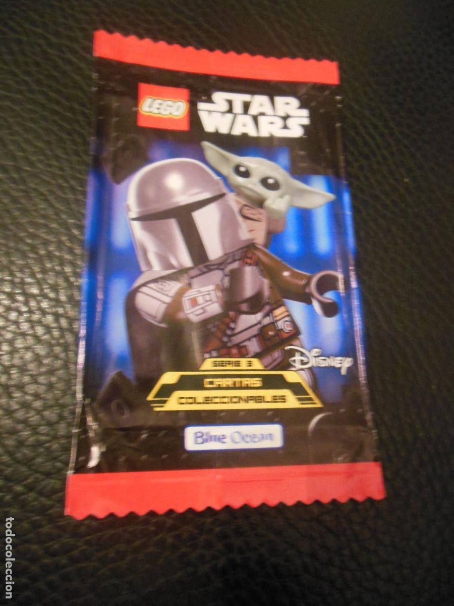 Coleccionismo cromos antiguos: 1 SOBRE DE CROMOS VACIO DE STAR WARS LEGO SERIE 3 DISNEY GROGU BOBA - 2022 BLUE OCEAN CROMO