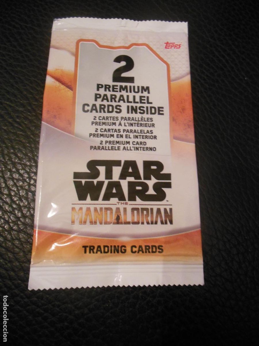 Coleccionismo cromos antiguos: PREMIUM 1 SOBRE DE CROMOS VACIO DE STAR WARS TOPPS THE MANDALORIAN TRADING CARDS CROMO
