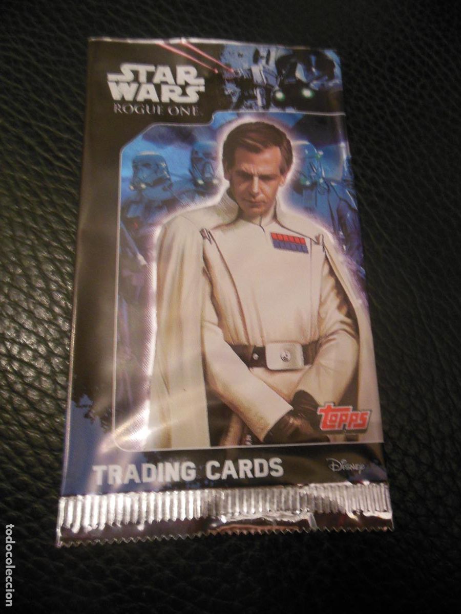 Coleccionismo cromos antiguos: 1 SOBRE DE CROMOS VACIO STAR WARS ROGUE ONE CARD CROMO TOPPS
