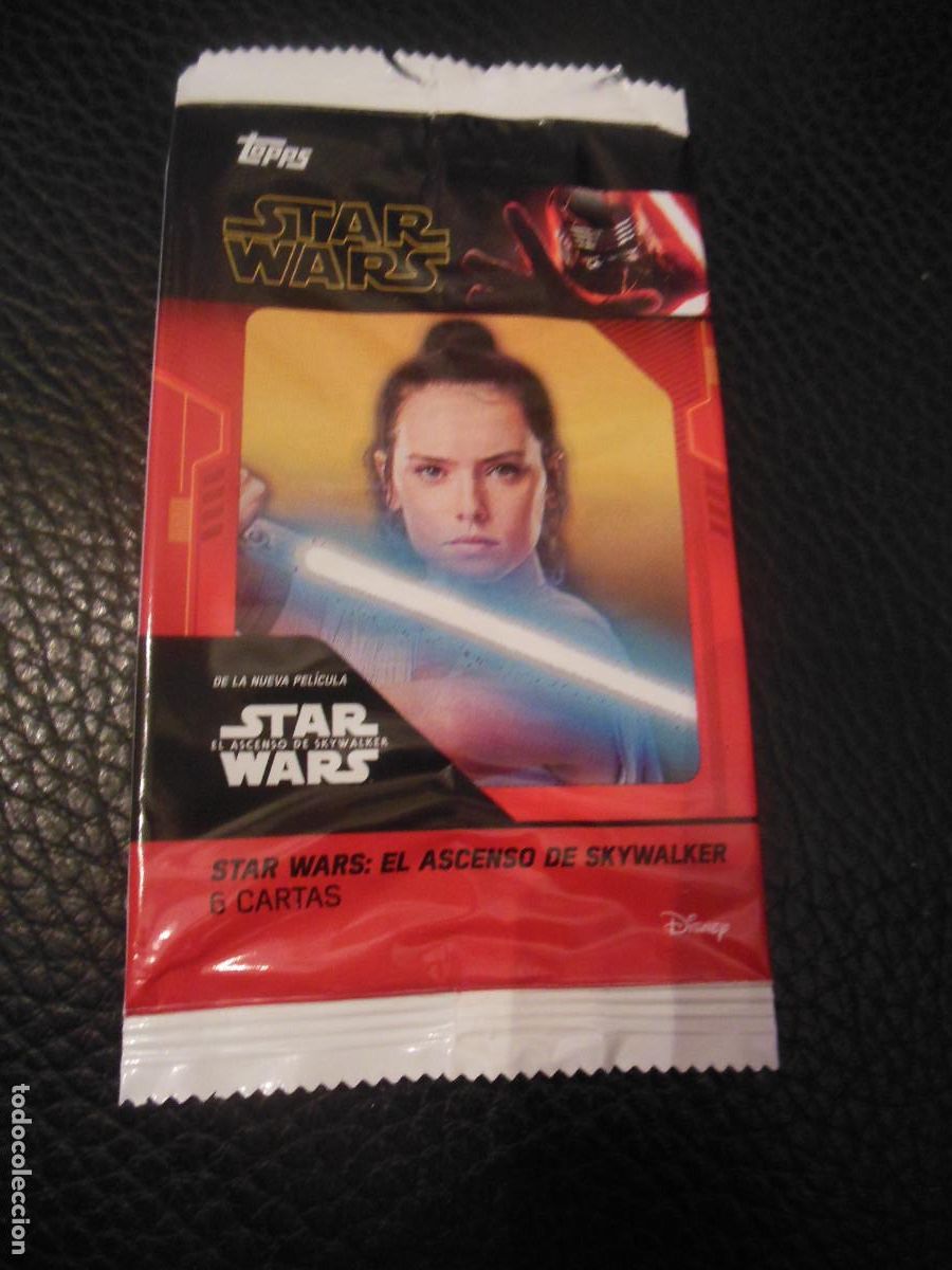 Coleccionismo cromos antiguos: 1 SOBRE DE CROMOS VACIO STAR WARS EL ASCENSO DE SKYWALKER CINE CARD CROMO TOPPS