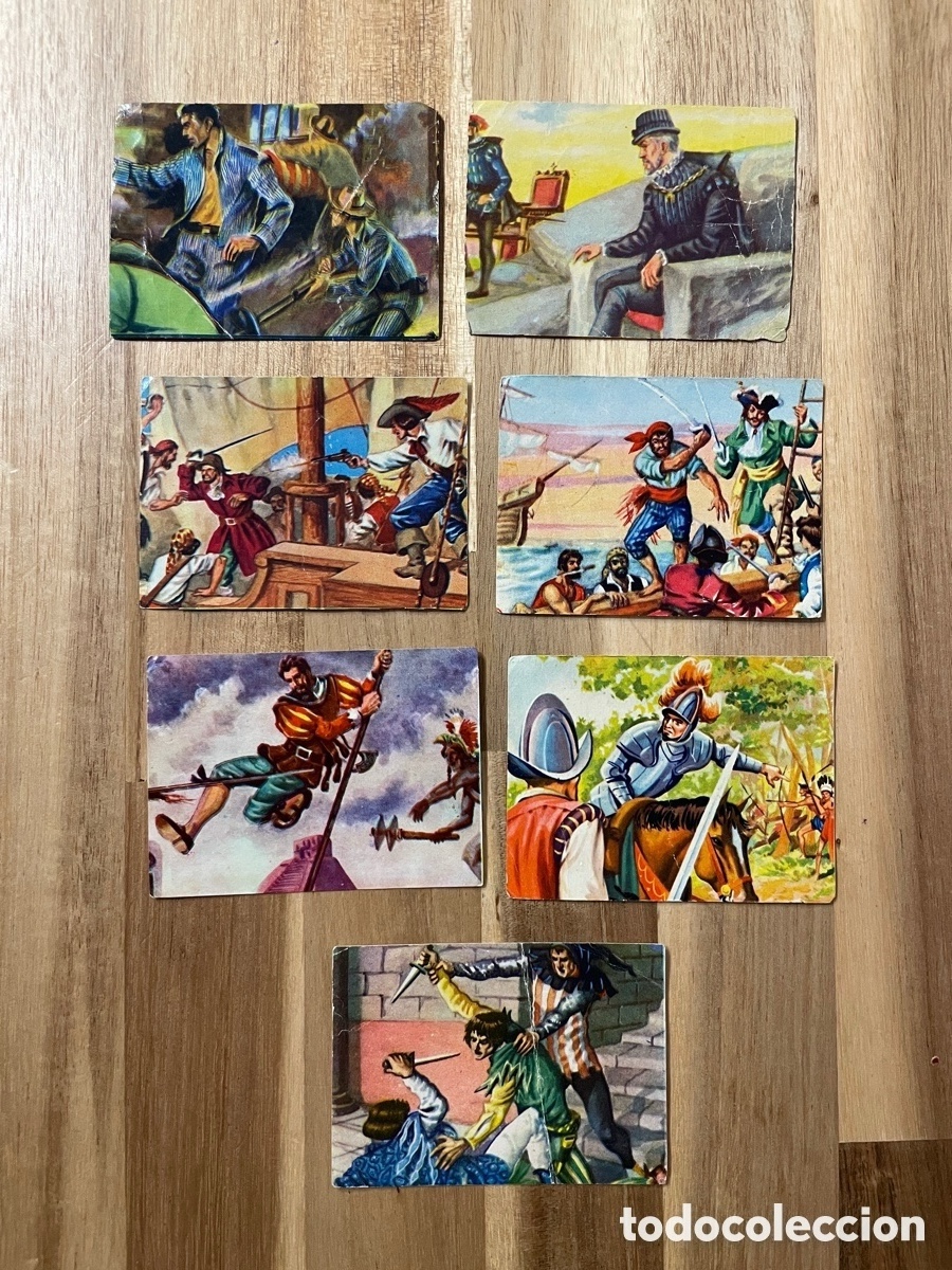 Colecionismo Cromos antigos: 7 hechos famosos de la historia de Espa&ntilde;a. Editorial Fher.