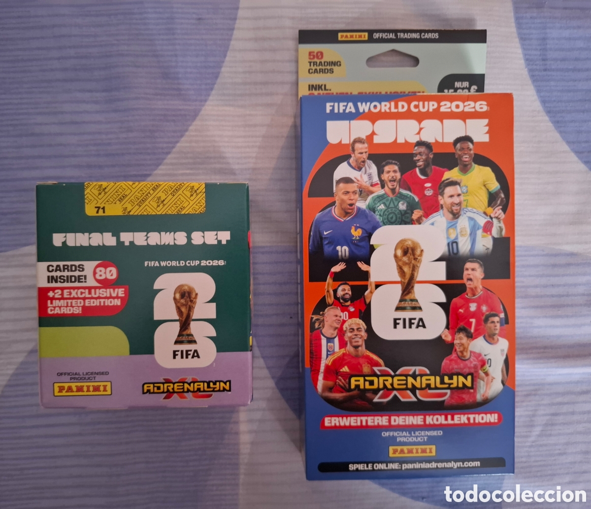 Sammeln alte Sammelbilder: Adrenalyn World Cup 2026 final team set upgrade set