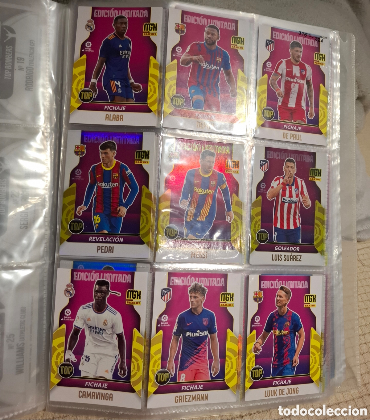Coleccionismo cromos antiguos: Lote 9 edici&oacute;n limitada megacracks 21-22