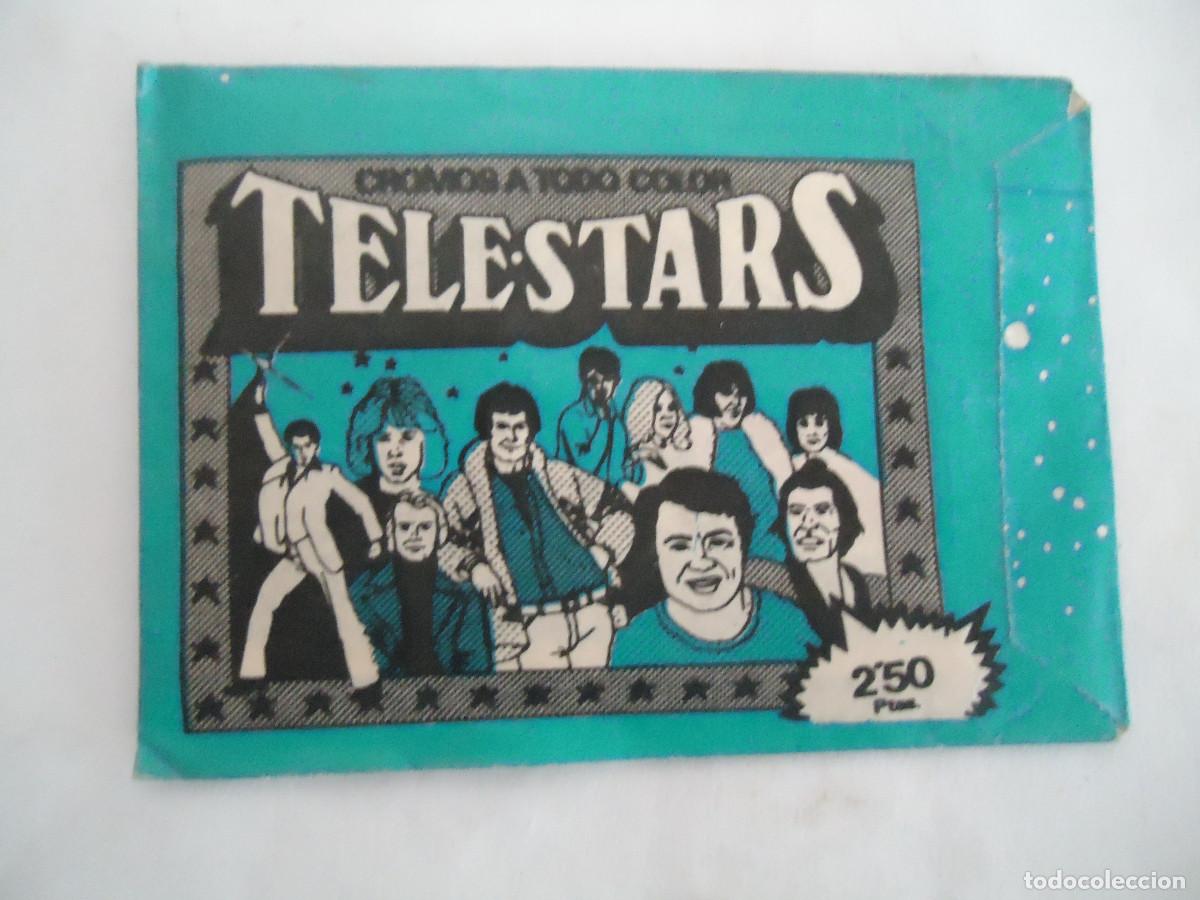 Coleccionismo cromos antiguos: SOBRE DE CROMOS SIN ABRIR DE TELESTARS . RARO EN ESTE COLOR