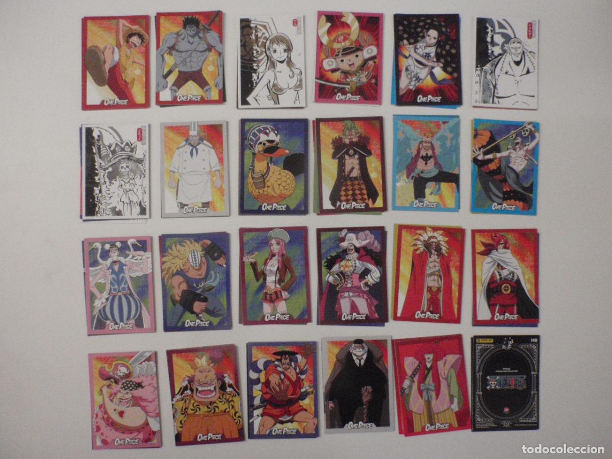 Coleccionismo cromos antiguos: LOTE 84 fichas diferentes cartas ONE PIECE 25 ANIVERSARY. Trading cards de PANINI