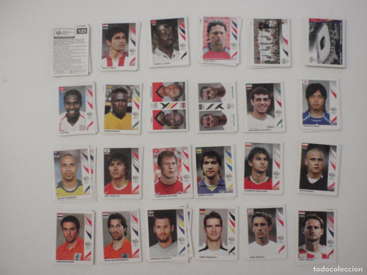Coleccionismo cromos antiguos: Lote 188 cromos f&uacute;tbol diferentes FIFA WORLD CUP GERMANY 2006. Stickers MUNDIAL 06 Panini.