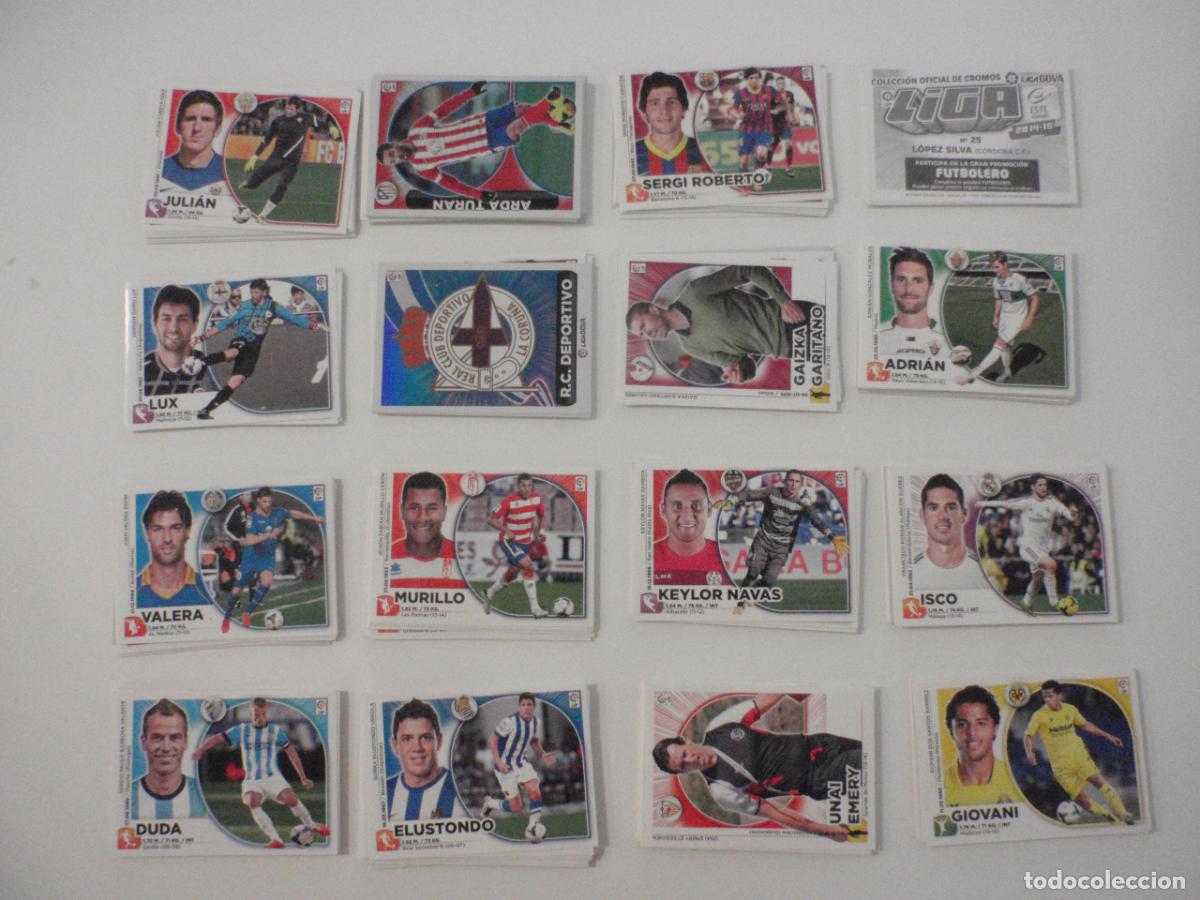 Coleccionismo cromos antiguos: Lote cromos f&uacute;tbol stickers 214 diferentes y sin pegar. Liga BBVA Ediciones ESTE 2014 2015
