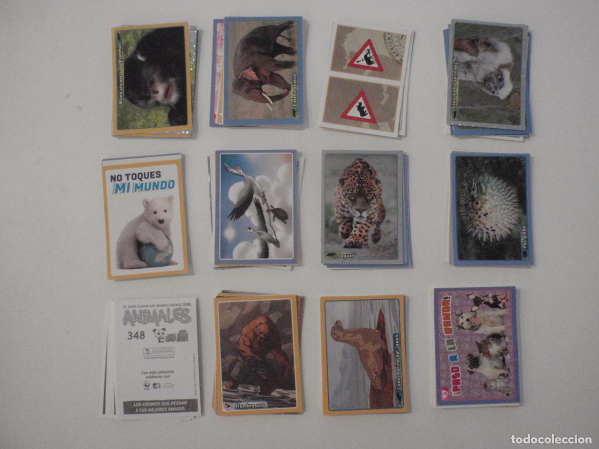 Coleccionismo cromos antiguos: LOTE 124 stickers cromos diferentes sin pegar ANIMALES 2013 EL GRAN ALBUM DEL MUNDO ANIMAL. Panini
