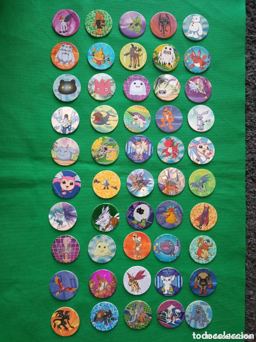 Collectable Antique Stickers: Coleccion Tazos Digimon Magic Box Int 2000 completa en tres lotes este del 51 al 100 lote 2/3