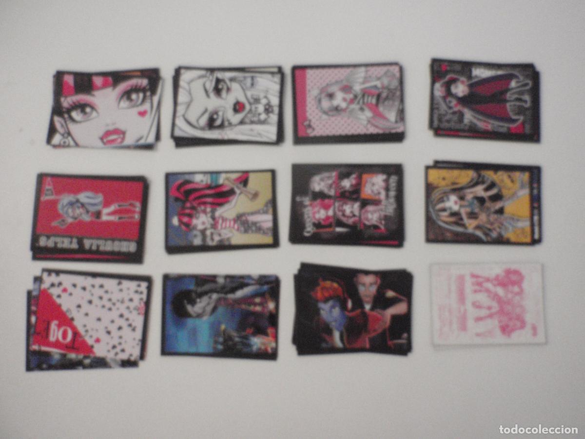 Coleccionismo cromos antiguos: Lote 85 cromos diferentes de MONSTER HIGH de Panini A&ntilde;o 2013. Stickers sin pegar