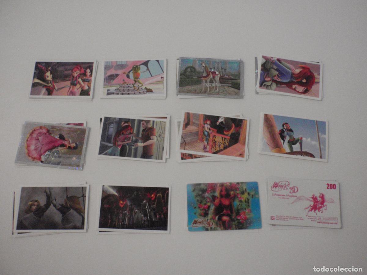 Coleccionismo cromos antiguos: Lote 62 cromos diferentes WINX 3D. Stickers PANINI a&ntilde;o 2010