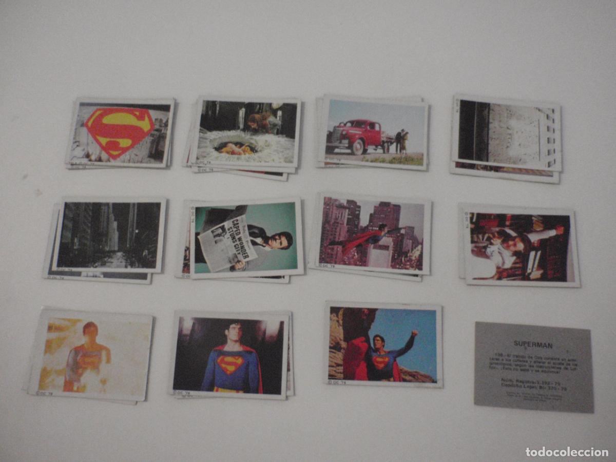 Coleccionismo cromos antiguos: Lote 26 cromos diferentes y sin pegar de SUPERMAN. Fher a&ntilde;o 1979