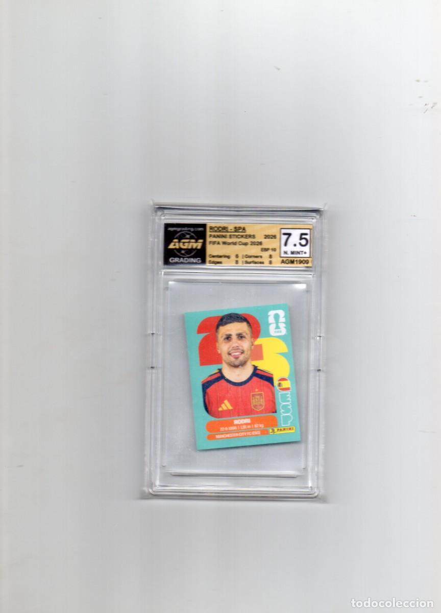 Coleccionismo cromos antiguos: &iexcl;&iexcl;&Uacute;NICO CROMO GRADEADO-CERTIFICADO RODRI EM MEJOR JUGADOR MVP MUNDIAL 2026!!