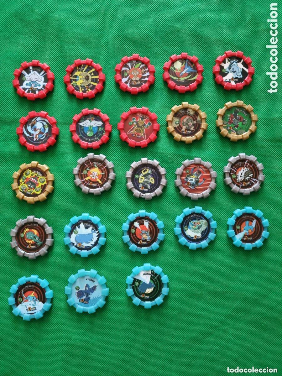 Collectionnisme Cartes &agrave; collectionner anciennes: Lote 4 Boinx Pok&eacute;mon Cheetos Chipicao 2007 tazos entre el 75 y el 100