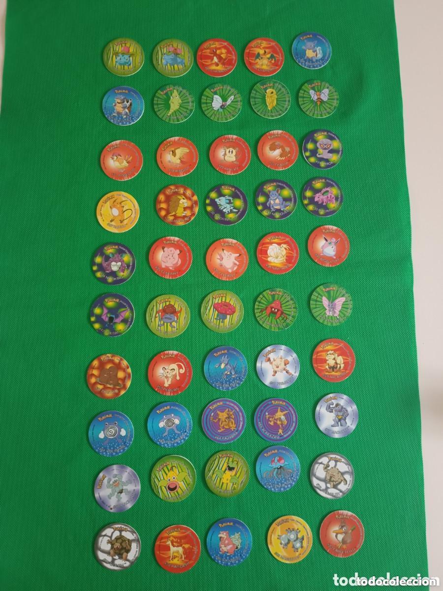 Collectionnisme Cartes &agrave; collectionner anciennes: Colecci&oacute;n 1/2 tazos Pok&eacute;mon 2 del 52 al 101 Nintendo promoci&oacute;n Matutano 2001