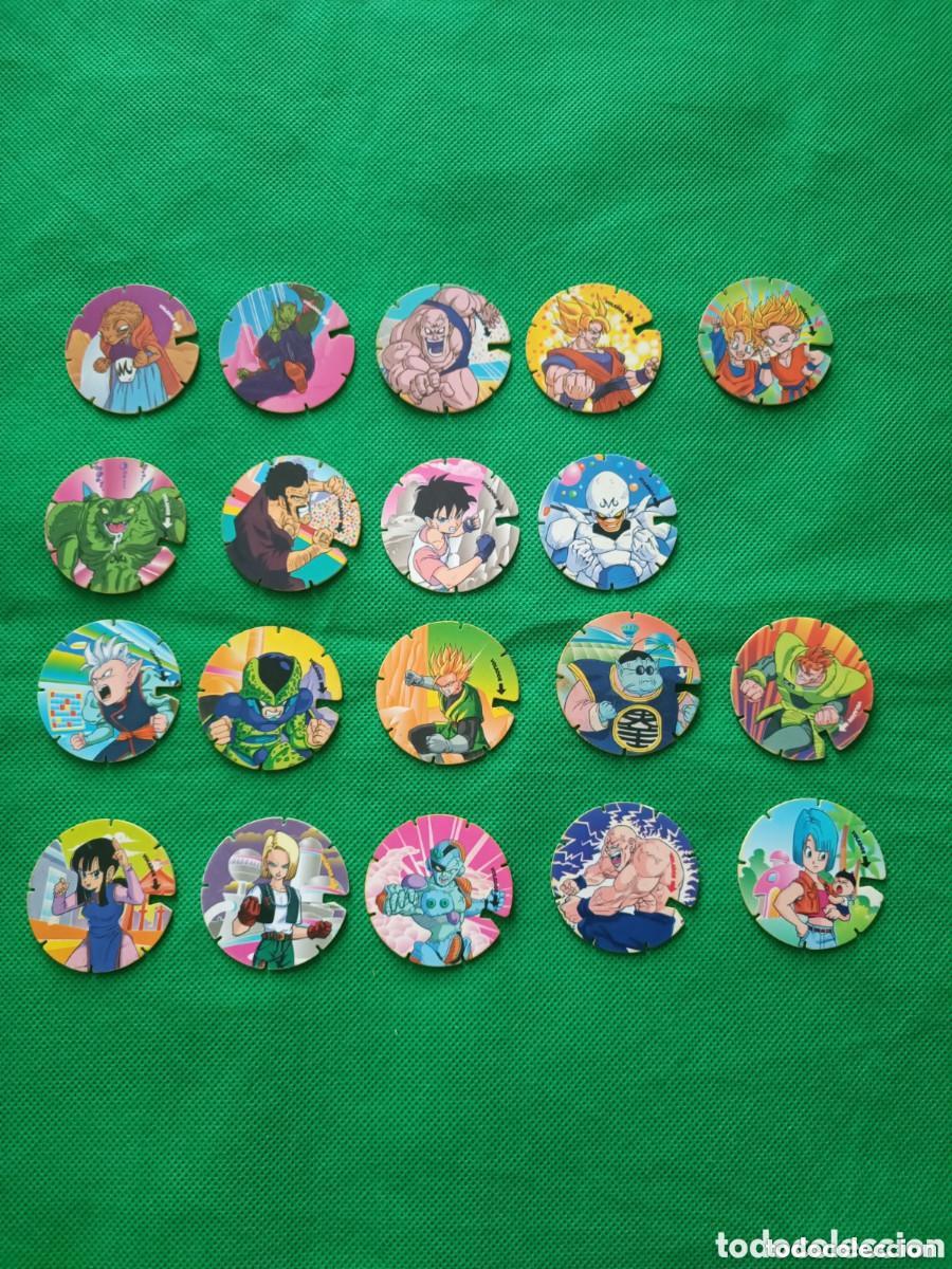 Collectionnisme Cartes &agrave; collectionner anciennes: Coleccion Drag&oacute;n Ball Z Tazo voladores segunda serie del 11 al 30 promoci&oacute;n Matutano 1989 falta n 20