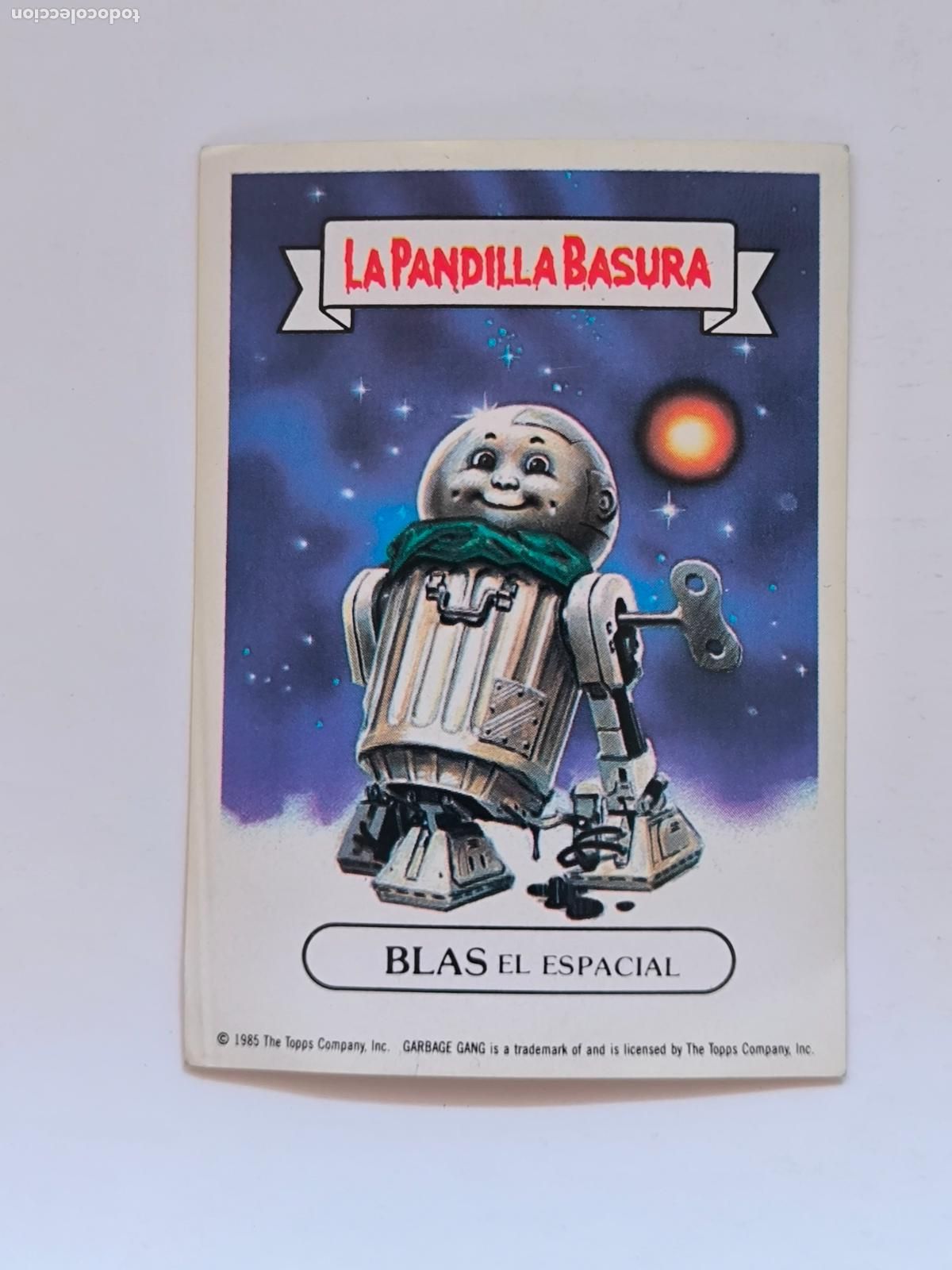 Collectable Antique Stickers: CROMO LA PANDILLA BASURA - N&ordm; 2 - BLAS EL ESPACIAL - MERCHANTE ALBUM AMARILLO (148A1)