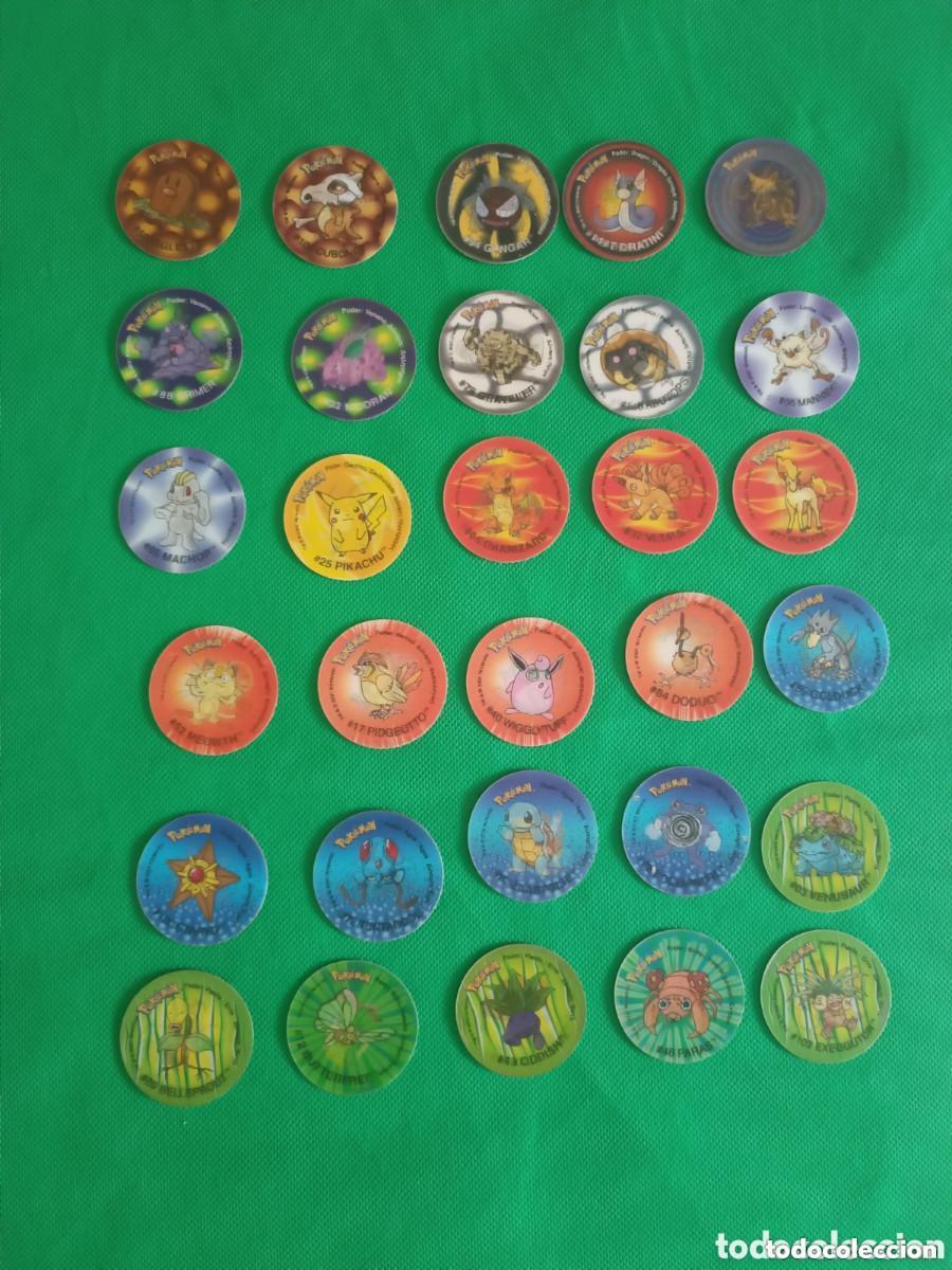 Colecionismo Cromos antigos: Colecci&oacute;n tazos Pok&eacute;mon 2 tridimensionales Nintendo promoci&oacute;n Matutano 2001