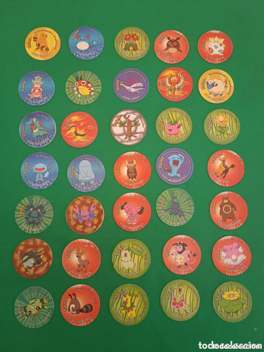 Colecionismo Cromos antigos: Colecci&oacute;n 1/2 tazos Pokemon 3 Nintendo promoci&oacute;n Matutano 2001 del 152 al 186
