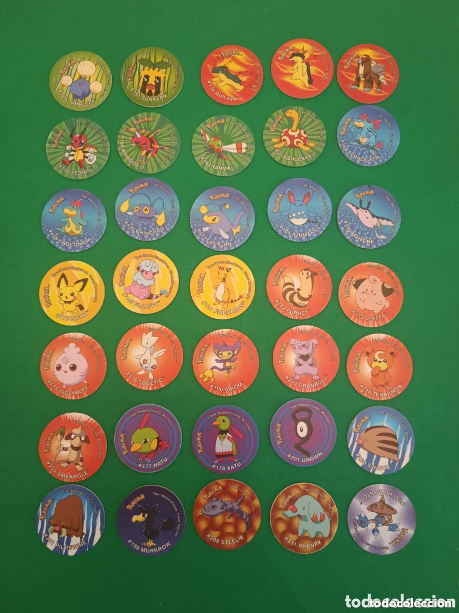 Collezionismo Figurine antiche: Colecci&oacute;n 2/2 tazos Pokemon 3 Nintendo promoci&oacute;n Matutano 2001 del 187 al 221