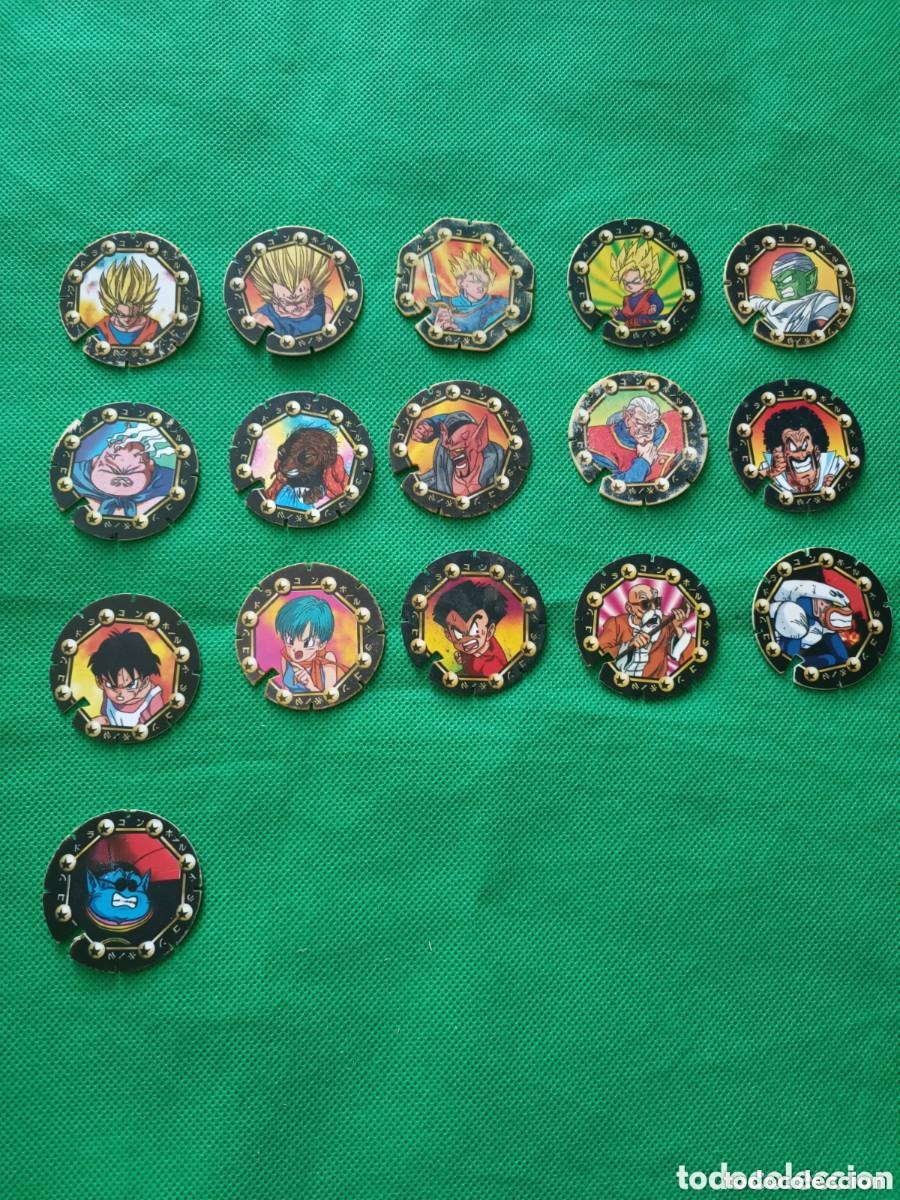 Colecionismo Cromos antigos: Coleccion Dragon Ball Z Mega Tazo promoci&oacute;n Matutano entre el 51 y el 70