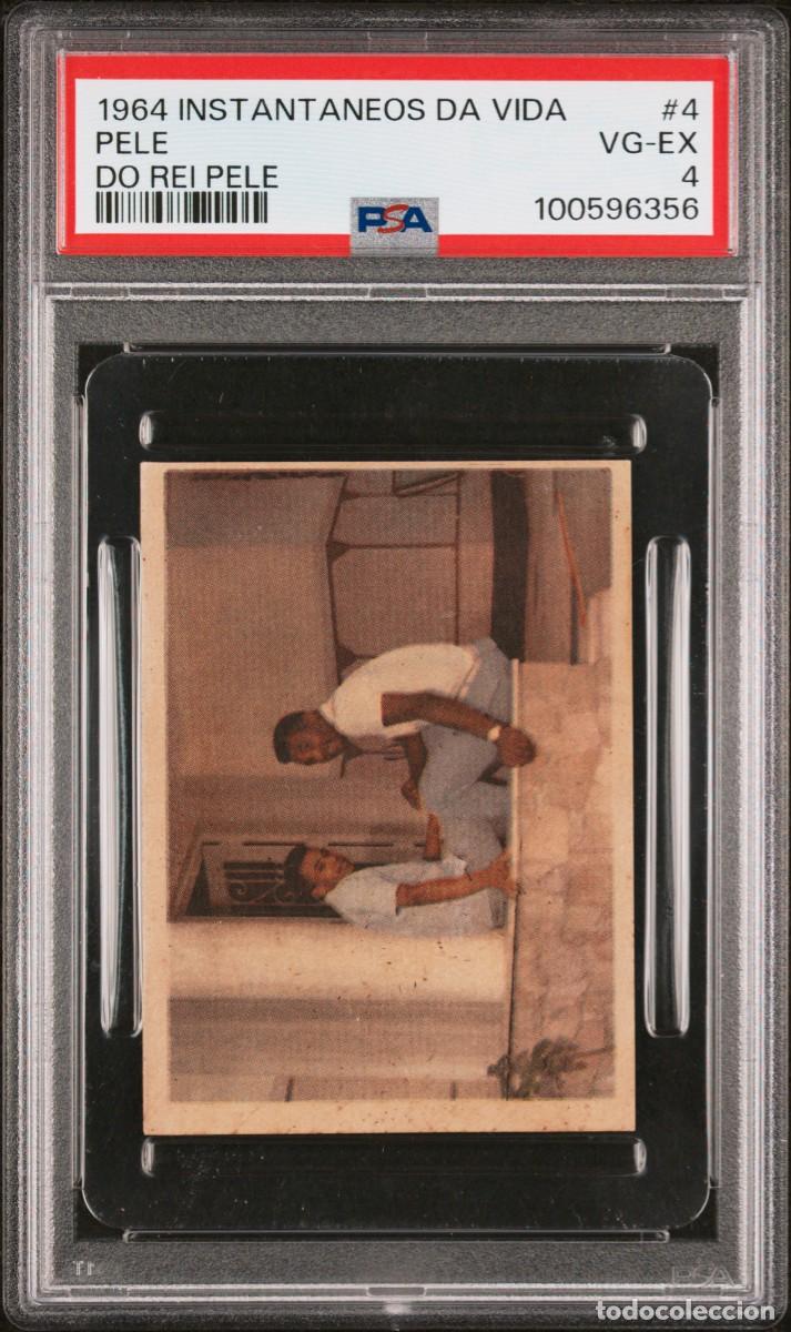 Coleccionismo cromos antiguos: Pele #4 Instantaneos Da Vida Do Rei Pele 1964 PSA 4