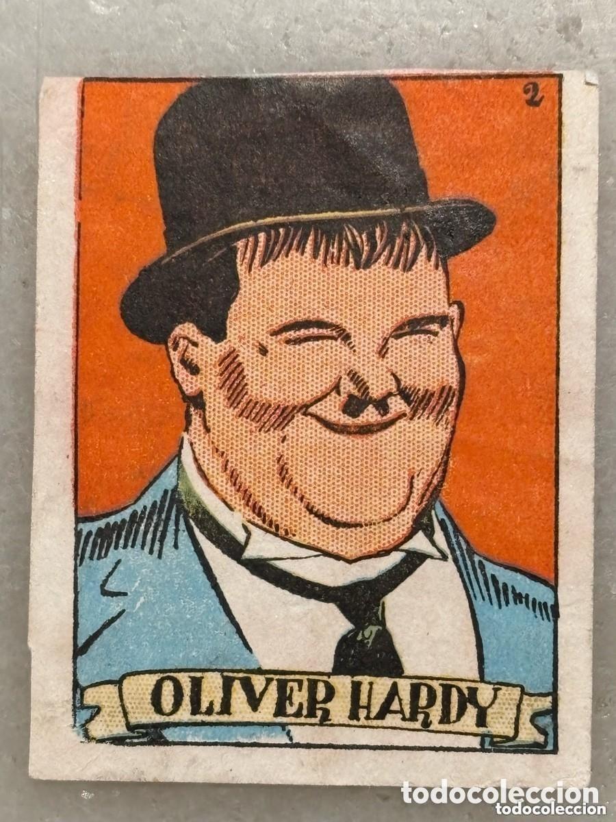 Colecionismo Cromos antigos: Cromo Oliver Hardy el gordo y el flaco. &Aacute;lbum cultura Bruguera. A&ntilde;os 30-40