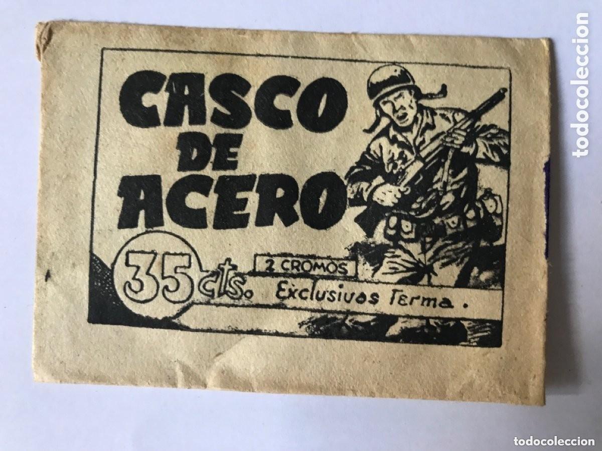 Colecionismo Cromos antigos: Sobre cerrado cromos Casco de acero