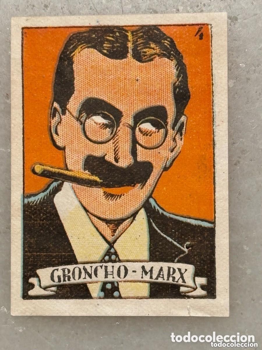 Colecionismo Cromos antigos: Cromo Groucho Marx. &Aacute;lbum Cultura Bruguera 1939