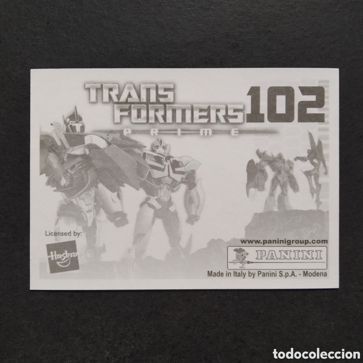 Coleccionismo cromos antiguos: CROMO - N&ordm; 102 - TRANSFORMERS PRIME - PANINI - A&Ntilde;O 2011 - Foto 2