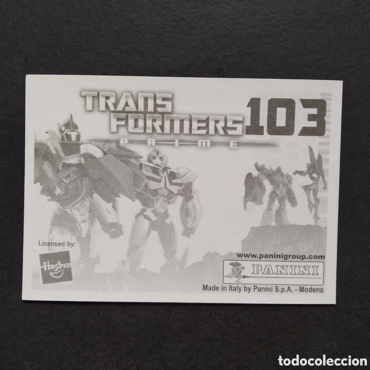 Coleccionismo cromos antiguos: CROMO - N&ordm; 103 - TRANSFORMERS PRIME - PANINI - A&Ntilde;O 2011 - Foto 2