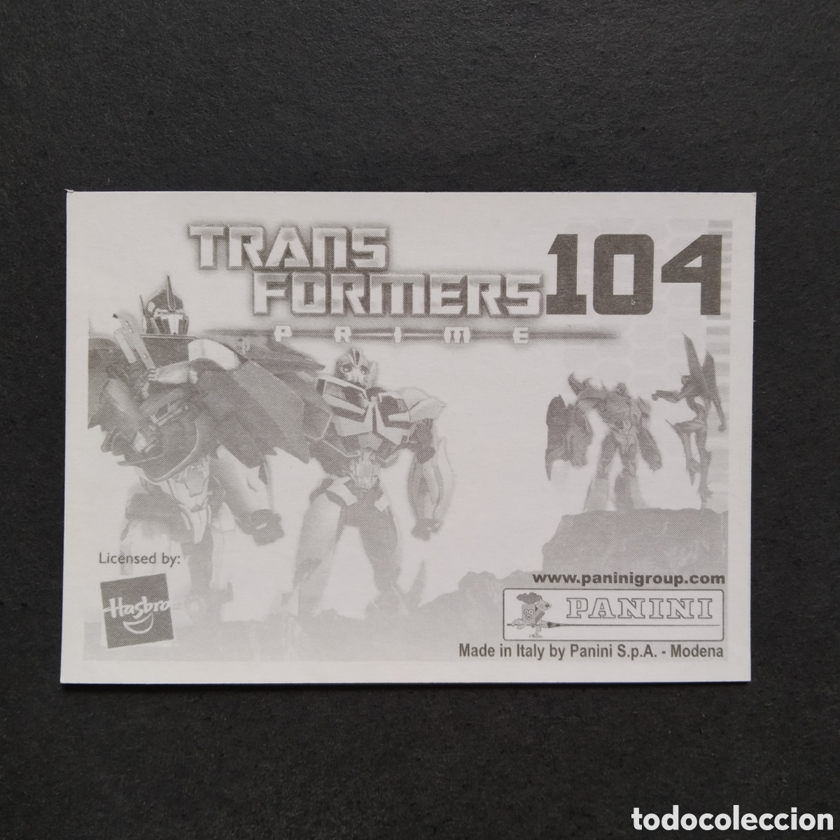 Coleccionismo cromos antiguos: CROMO - N&ordm; 104 - TRANSFORMERS PRIME - PANINI - A&Ntilde;O 2011 - Foto 2
