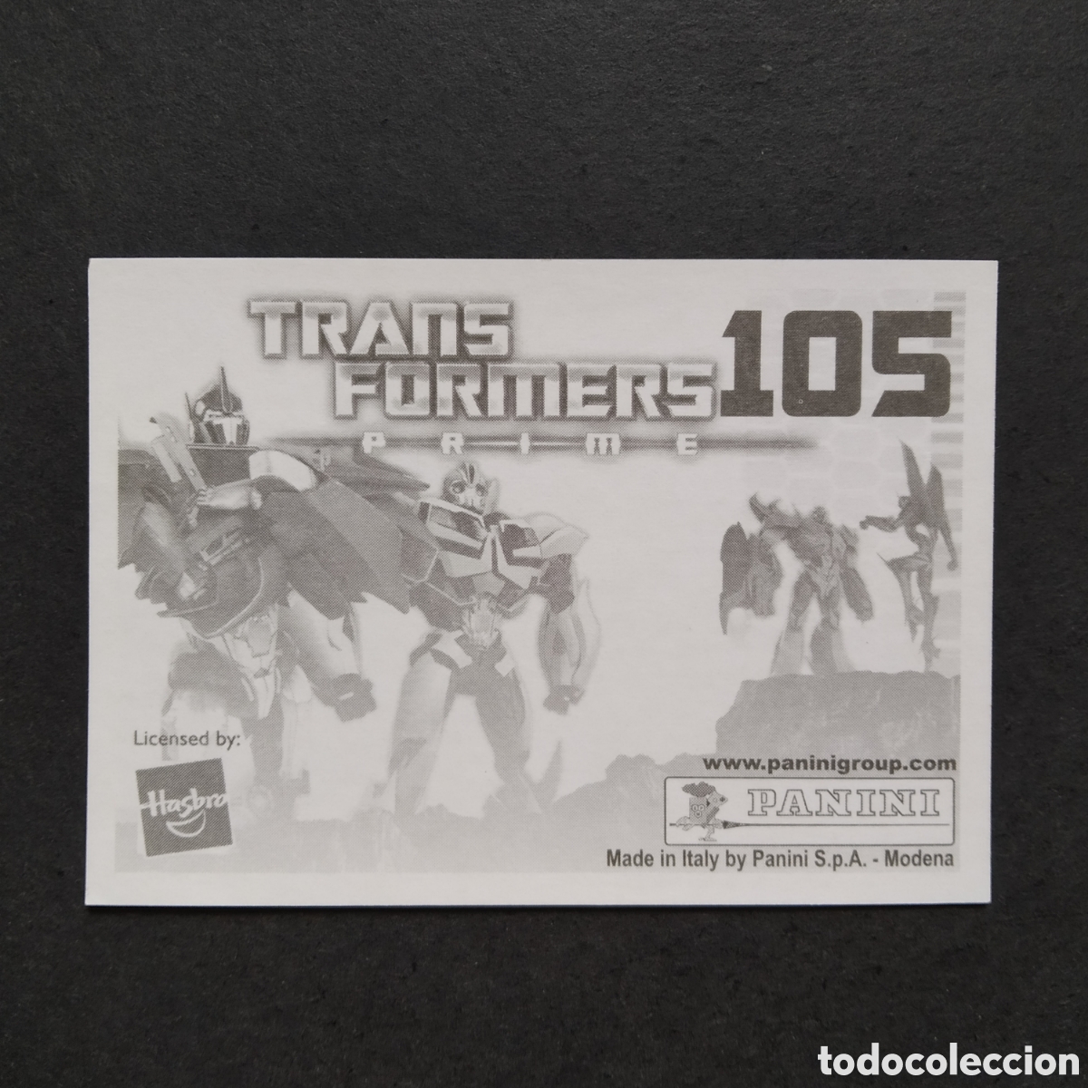 Coleccionismo cromos antiguos: CROMO - N&ordm; 105 - TRANSFORMERS PRIME - PANINI - A&Ntilde;O 2011 - Foto 2